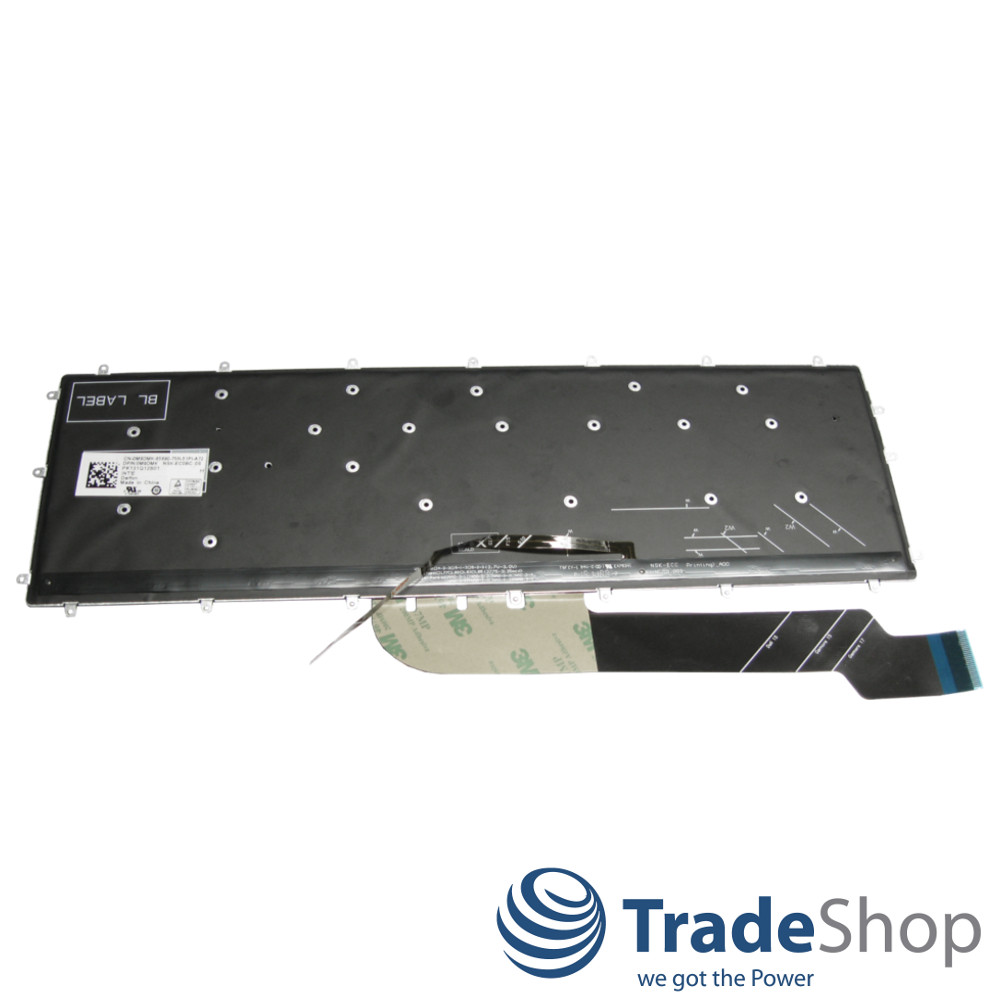 Tastatur QWERTZ Deutsch mit Backlight für Dell Inspiron 15 7566 7586 7577 7000