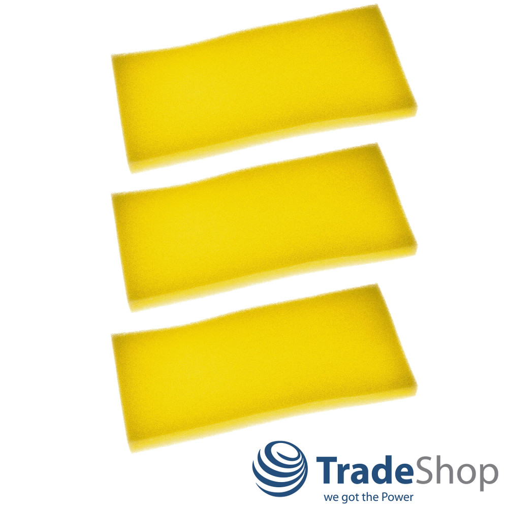 3x Ersatz Schwammfilter Staubsaugerfilter für Grundig VCC 7070 GMK 1000 GMN 4040