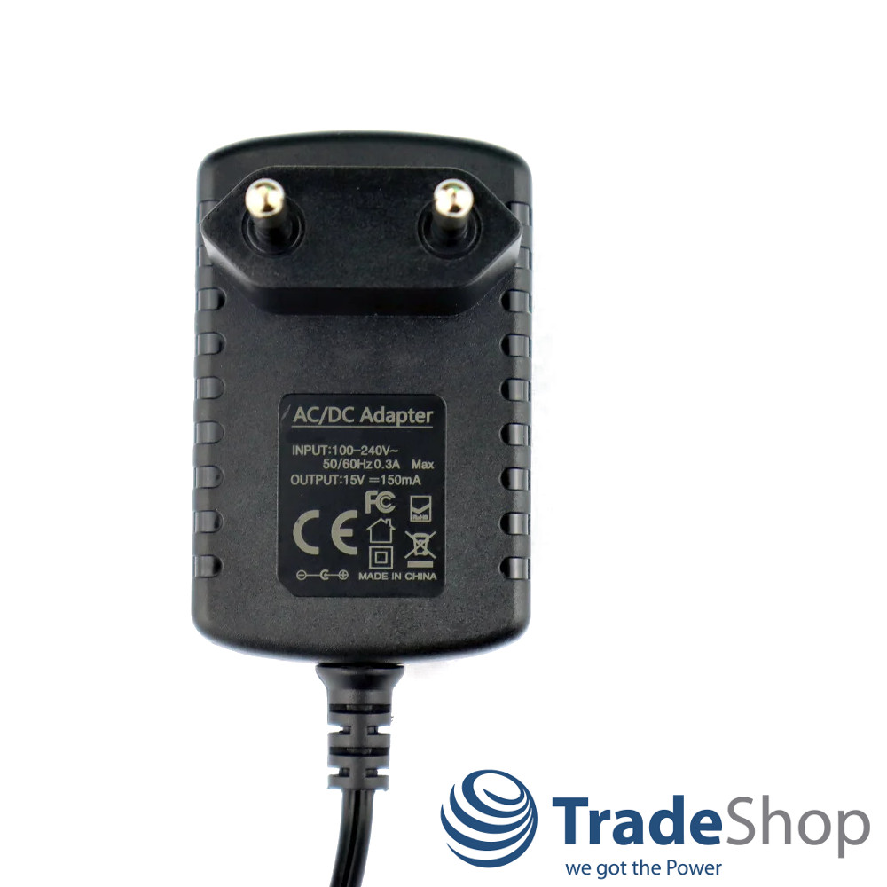 15V 0,15A Netzteil Ladegerät für Black & Decker DVA315 WDA315 ersetzt N494247