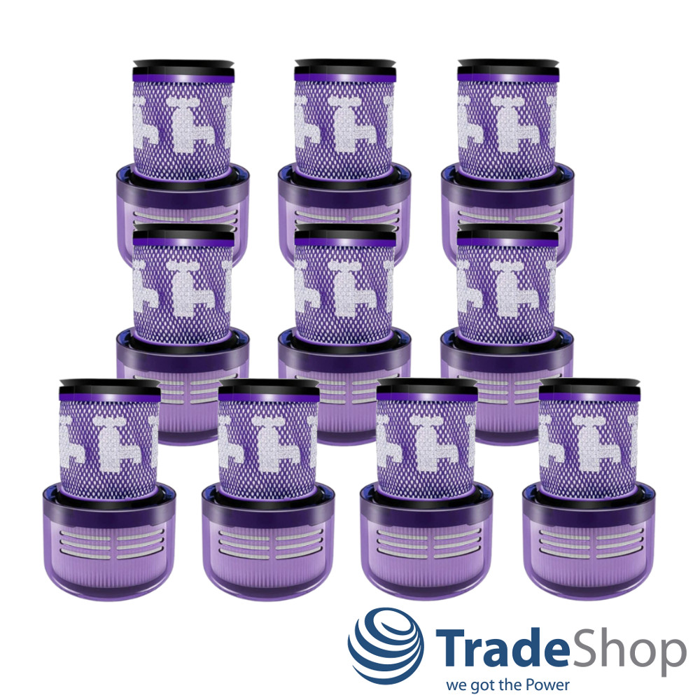 10x HEPA Vormotor-Filter für Dyson V12 Detect Slim Absolute ersetzt 971517-01