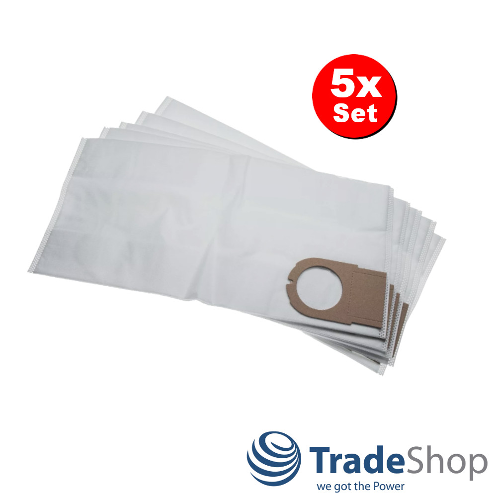 5x Staubsauger-Beutel für Metabo AS 9010, ASA 9011, AS 8000 ersetzt 631348000
