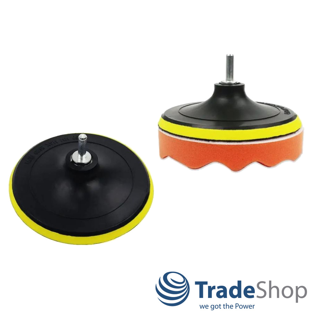 125mm Polier-Set (8-teilig) Polierschwamm M14 Stützteller für Poliermaschinen