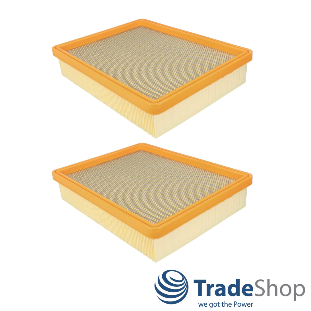 2x Flachfaltenfilter für Kärcher NT551, NT700, NT701, NT702 ersetzt 5.731-020