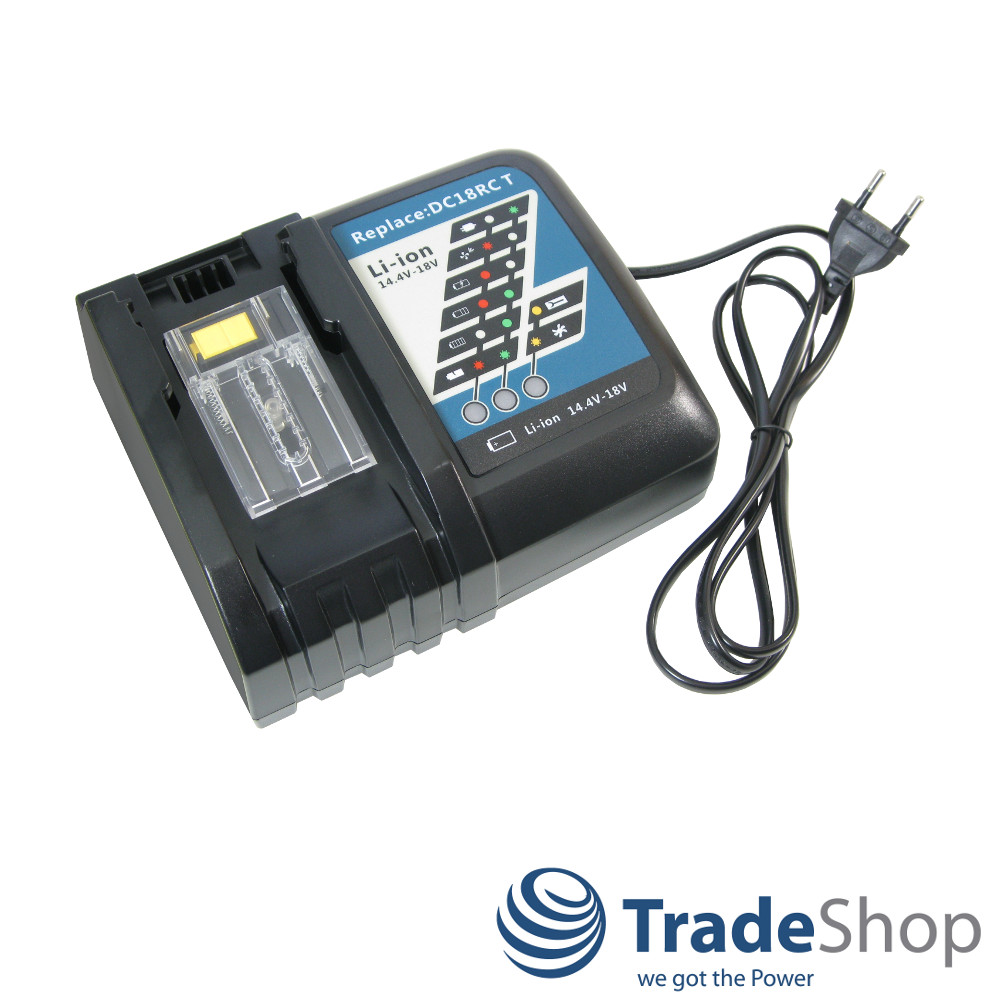 14,4V 18V Akku Schnellladegerät ersetzt Makita DC18 DC18RA BL1830 uvm