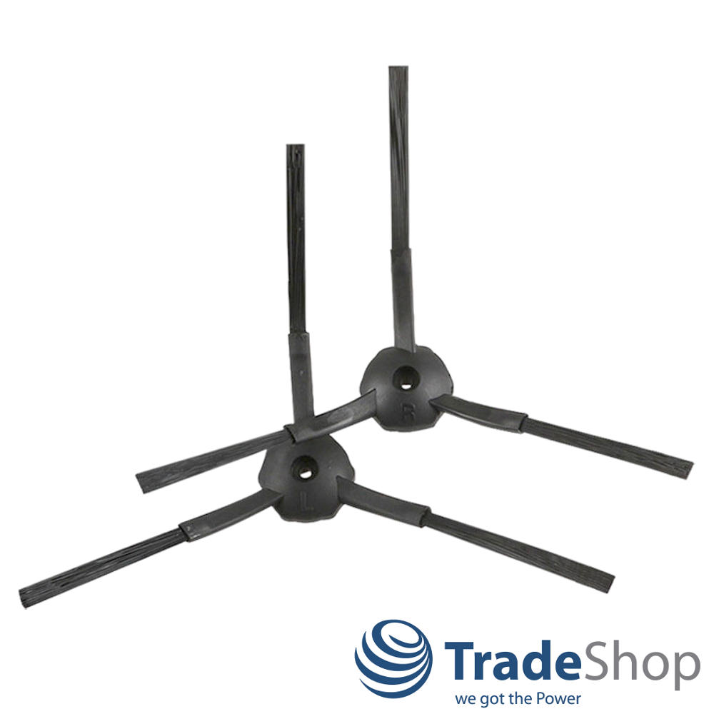 2x Ersatz Seitenbürste 3-Armig für  Ecovacs  X500 X580 X600 KK8