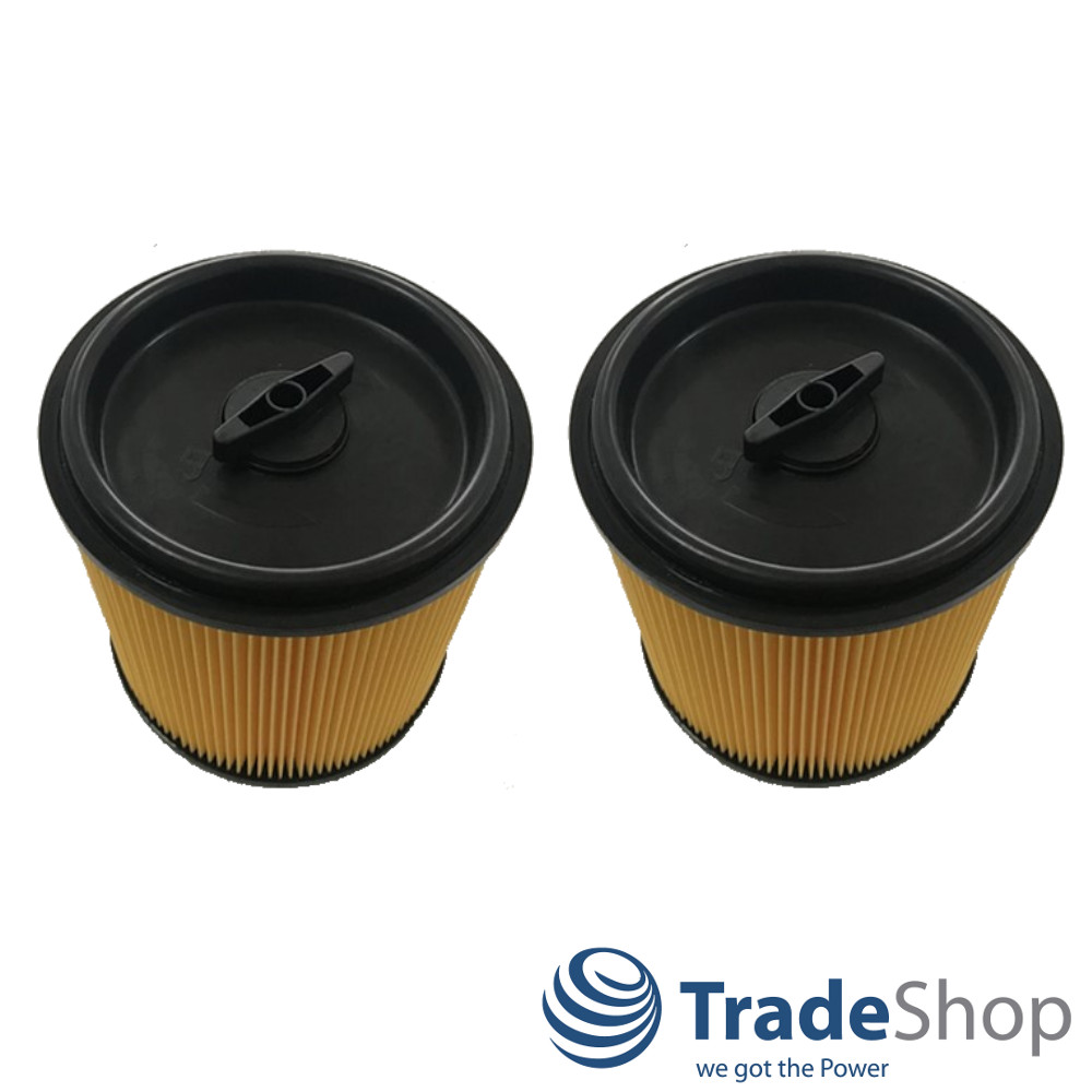 2x Faltenfilter mit Verschlussdeckel für Parkside PNTS 1250 A1 1300 B2 1500 A1