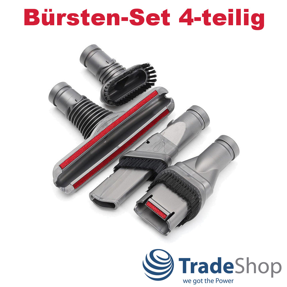 Ersatz Set Bürsten-Aufsätze 4-teilig für Dyson DC34 V6 V7 V10