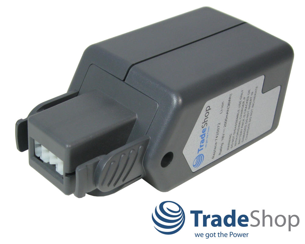 Li-Ion AKKU 2000mAh 18V ersetzt Wolf Power Pack 3, 7420072, 7420090