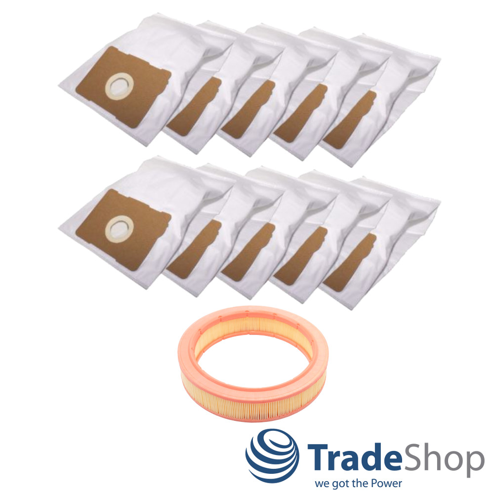 SET: Staubsauger-Beutel (10 Stück) + Lamellenfilter für Festool CT17E, VCP170E