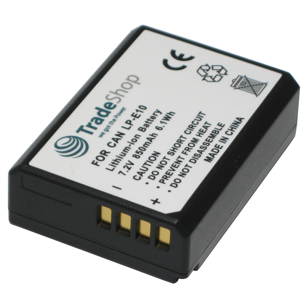 3in1: 2x Akku + Dual Ladegerät LCD Ladestation für Canon LP-E10 LC-E10