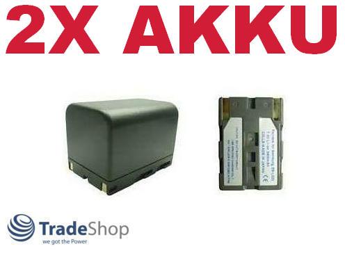 2x Akku für Medion Samsung SB-L70 SB-L100 SB-L110 L220 SB-L320 MD9090 VP-D453 uvm