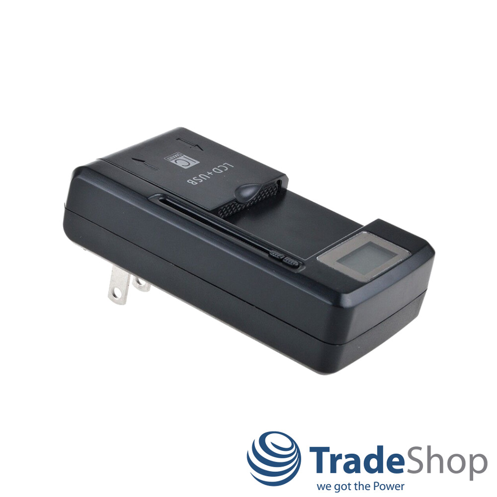 LCD Universal Reise Ladegerät für Smartphone Digitallamera mit USB-Port