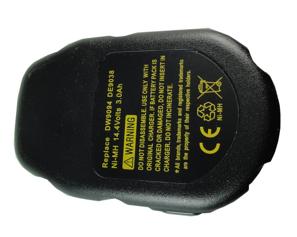 2x AKKU für Dewalt 14,4V 3000mAh DE9038 DE9091 DE9092 DE9094 DW9094 DW935K uvm