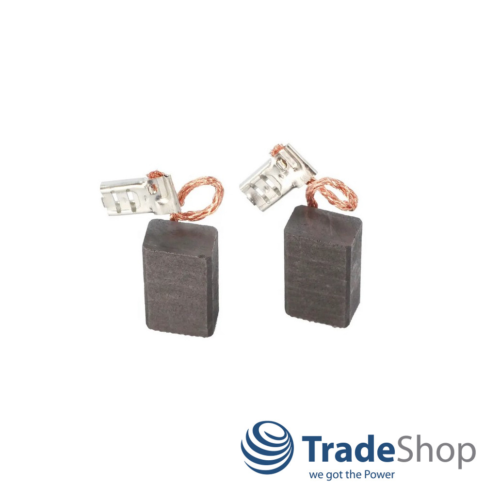 2x Motorkohlen Kohlebürsten 7 x 11 x 18mm für Worx WU072, WU073 ersetzt 50026645