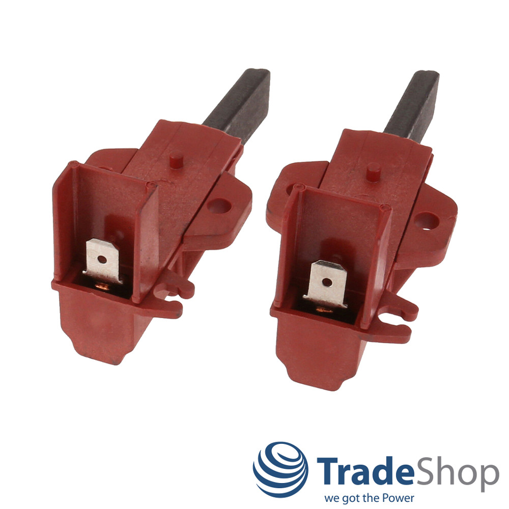 2x Kohlebürsten Motorkohle 5x12,5x32mm für Indesit C00196539 C00273898