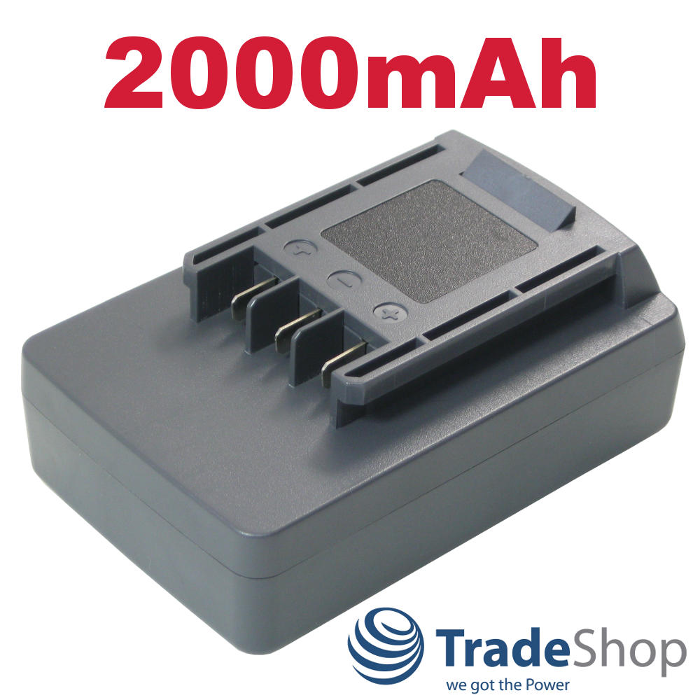 2x Li-Ion AKKU 2000mAh 18V ersetzt Wolf 41A20--L650 Power-Pack5 785454 uvm