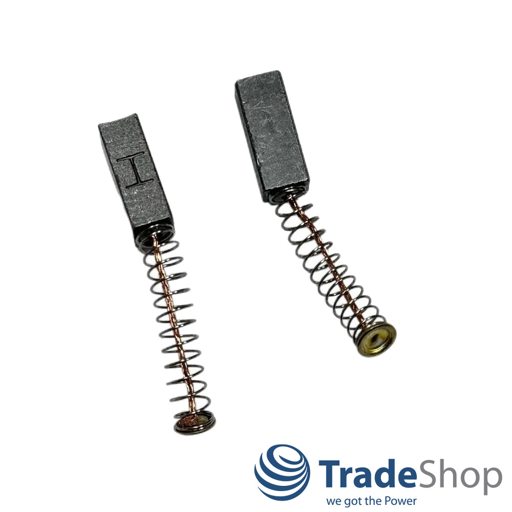 2x Motorkohlen Kohlebürsten 6x7x17mm für Milwaukee VS11 VS11D ersetzt 4931334489