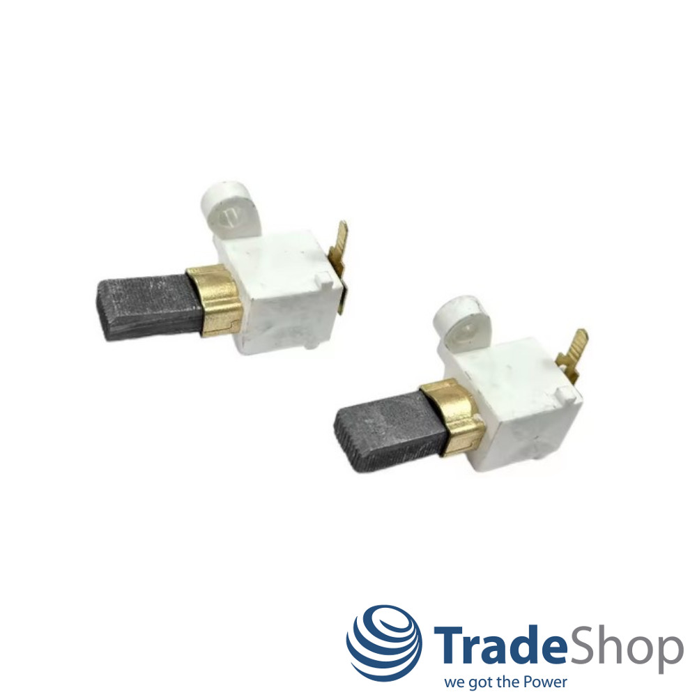 2x Motorkohlen 6x11x19,5mm mit Halter für Stihl E140 E160 ersetzt 12080071001