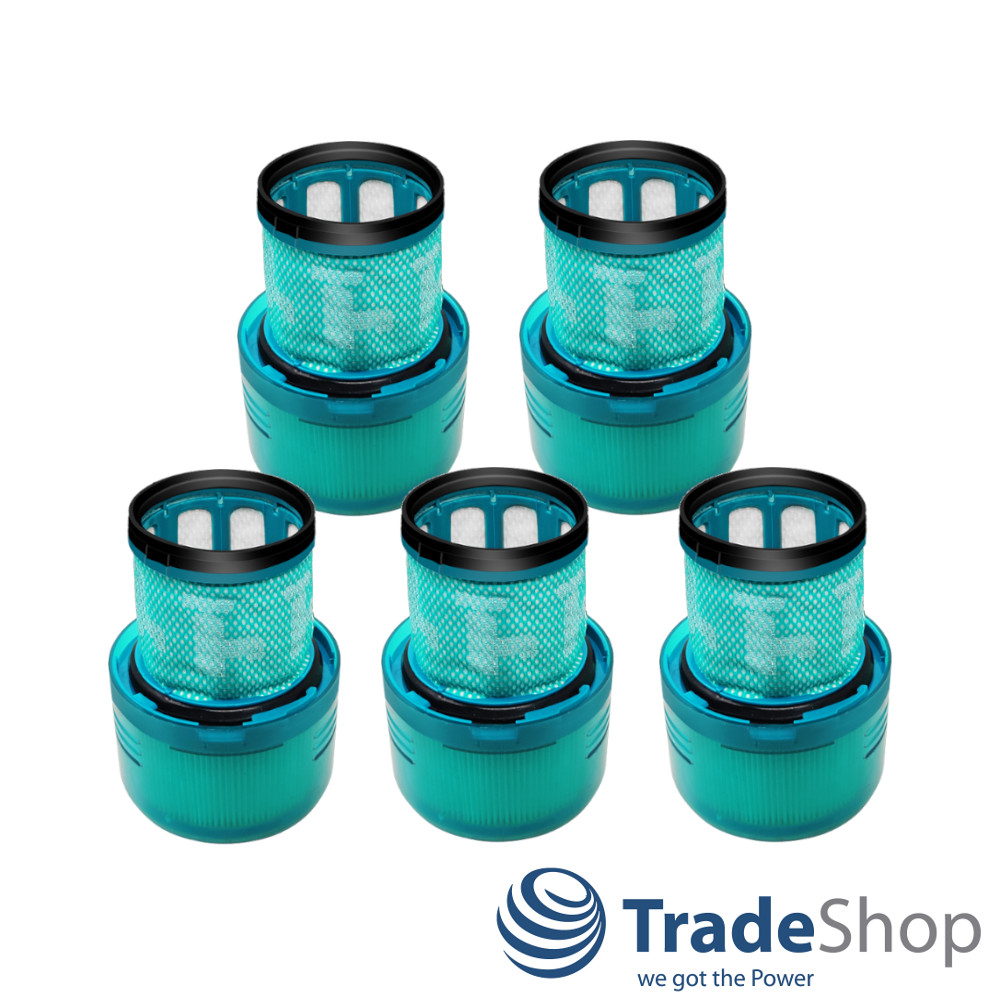 5x HEPA Vormotor-Filter Türkis ersetzt 970013-02 für Dyson Cyclone V11 SV14 V15