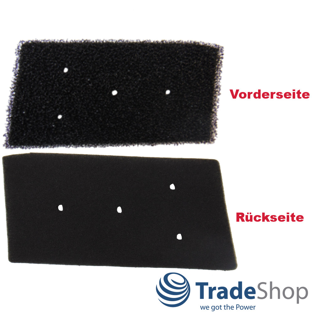 3x HX Filter Bauknecht Whirlpool Privileg 481010716911 Schwammfilter 4 Loch uvm