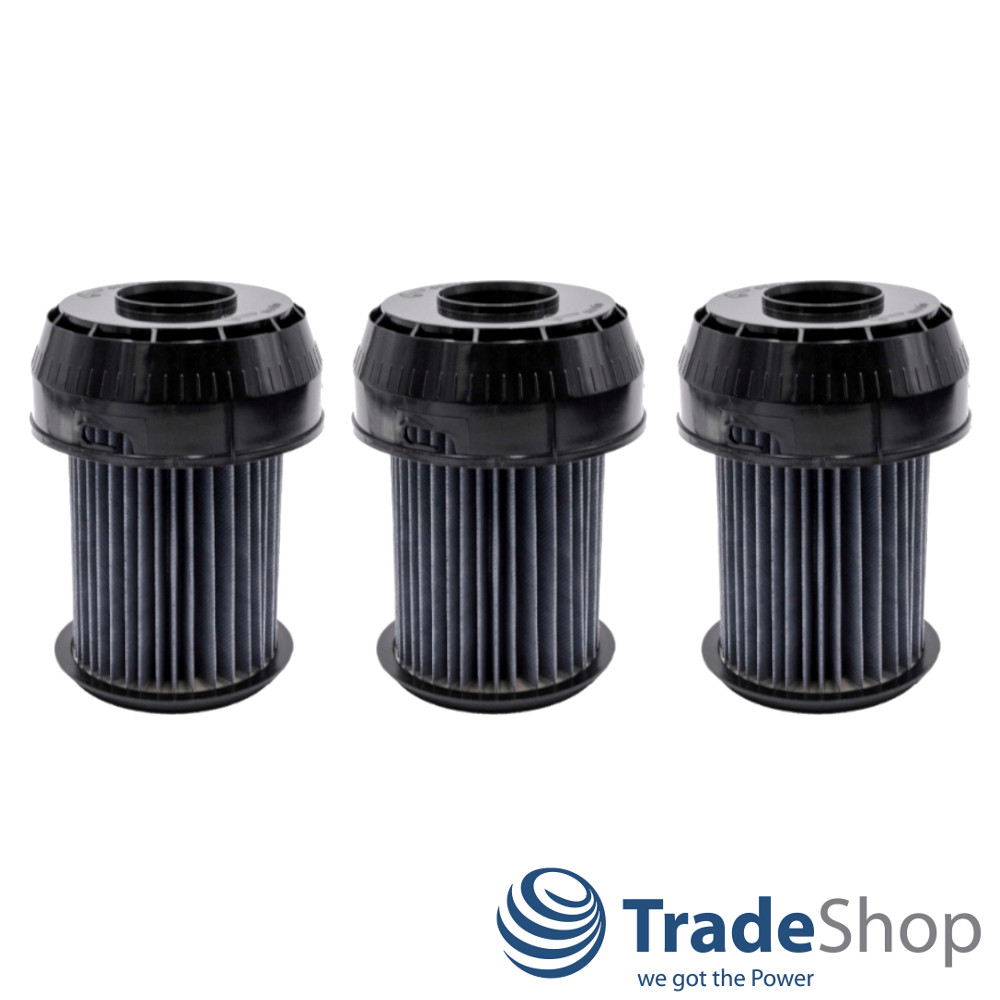 3x Lamellenfilter Zylinderfilter für Bosch / Siemens BSG6 VSX6 ersetzt 00649841