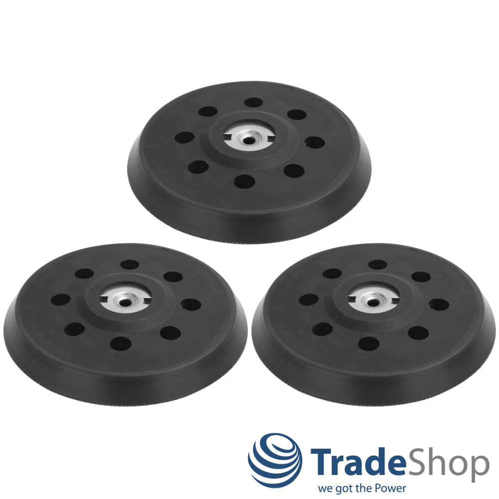 3x Ersatz Schleifteller Haftteller 125mm für Metabo SXE 325 Intec, 425 TurboTec