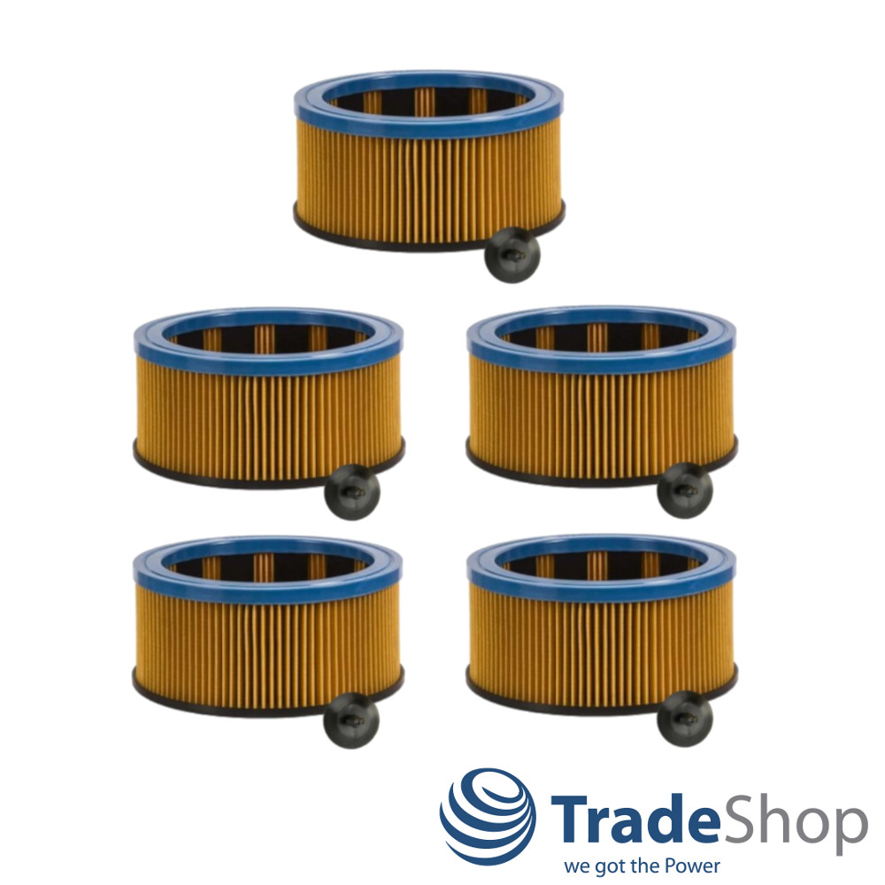 5x Faltenfilter für Metabo AS1200, AS 20 L, ASA 1201, ASA 32 L ersetzt 631753000