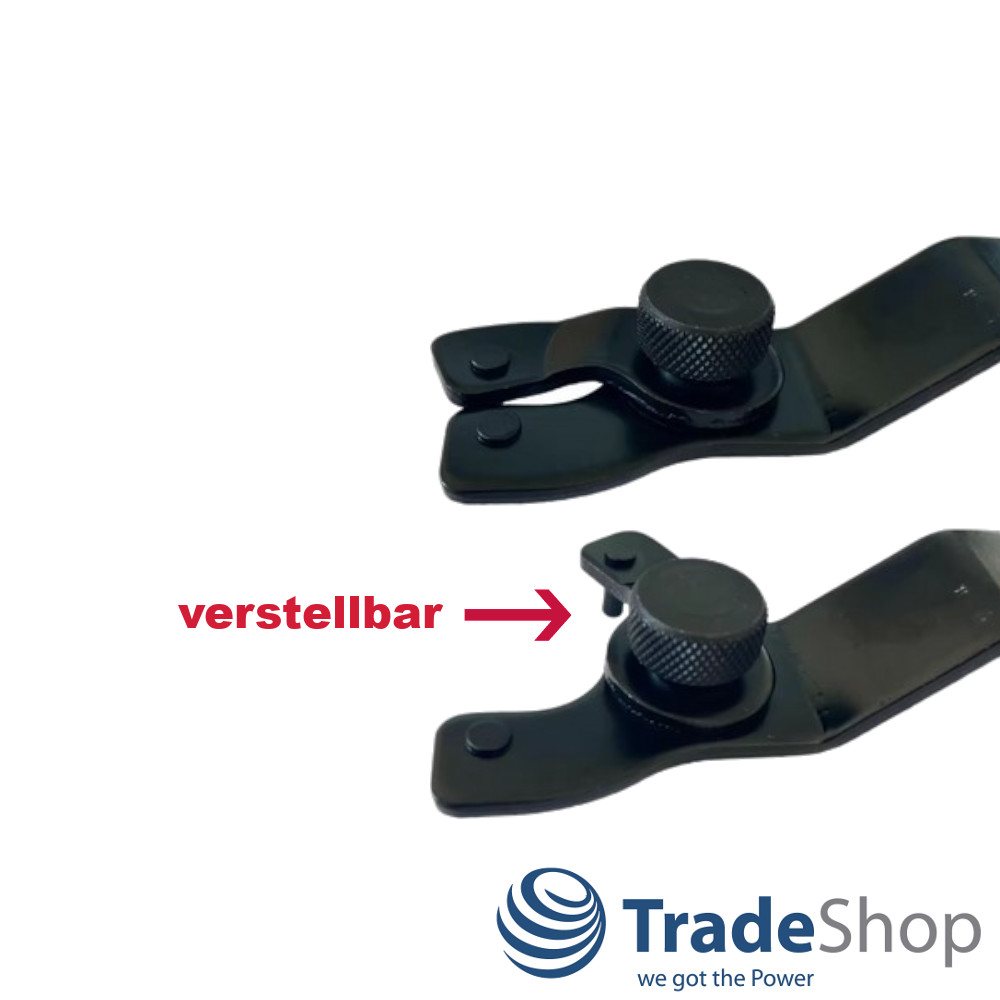 3x Stirnlochschlüssel Zweilochschlüssel verstellbar 10-40mm für Winkelschleifer
