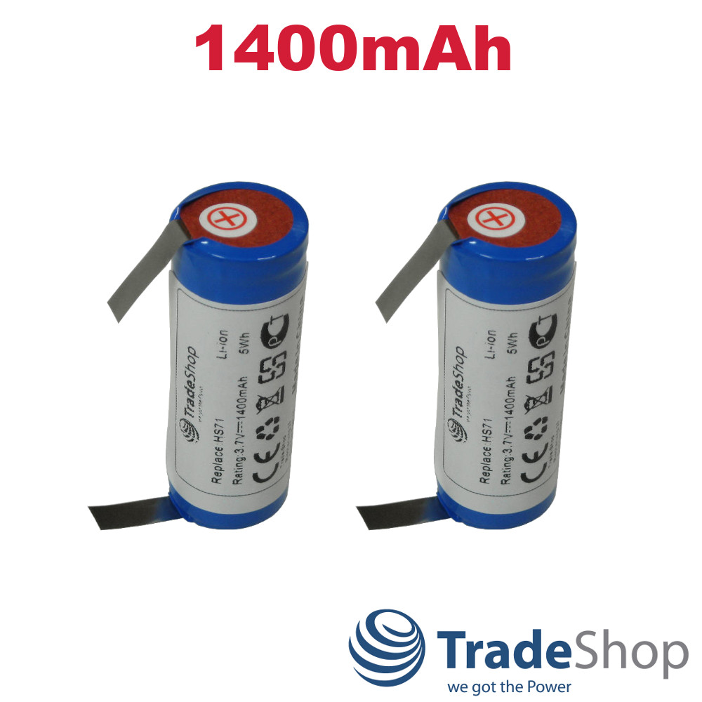 2x AKKU 1400mAh für Wella Xpert HS71 Profi HS75 Haarschneider Batterie