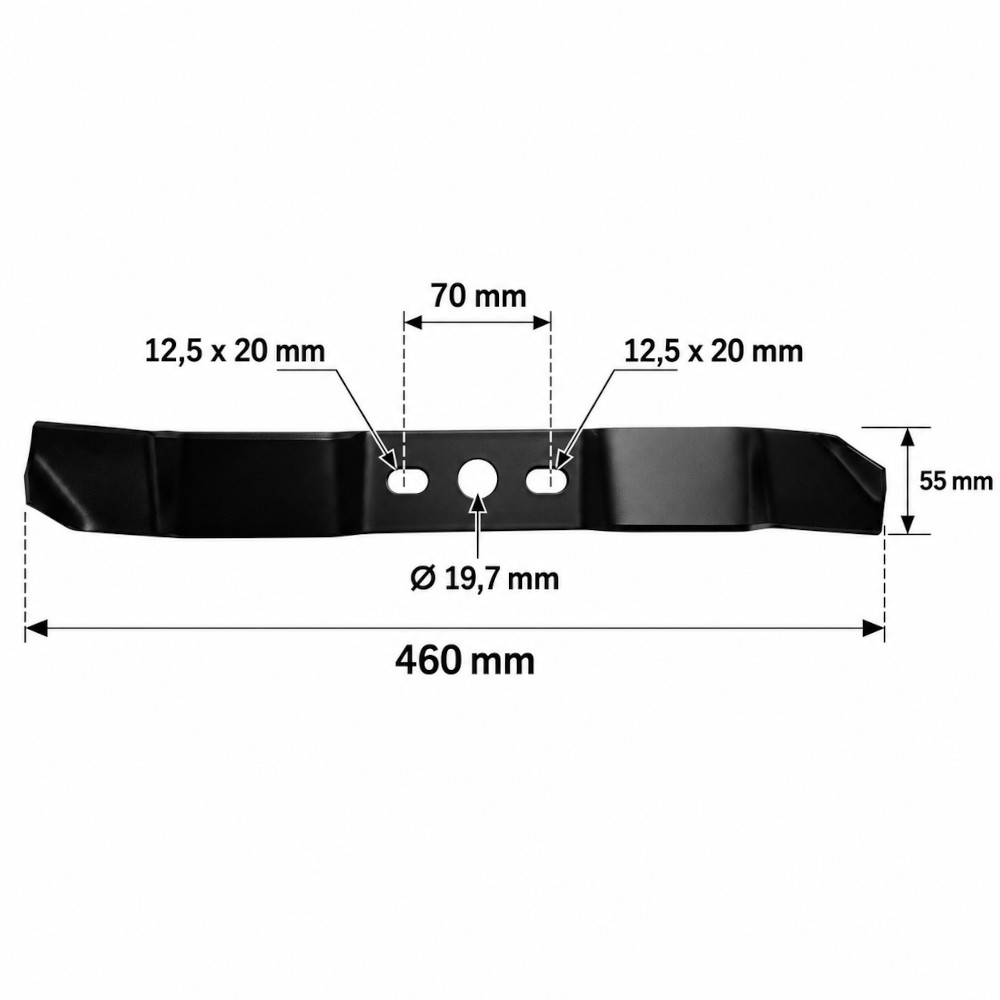 Mulchmesser kompatibel mit AL-KO Comfort 46 BR ersetzt 474490, 332039, 440125