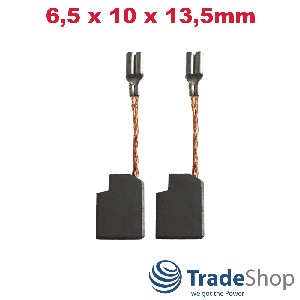 2x Kohlebürsten Motorkohle 6,5x10x13,5mm für Dewalt Winkelschleifer