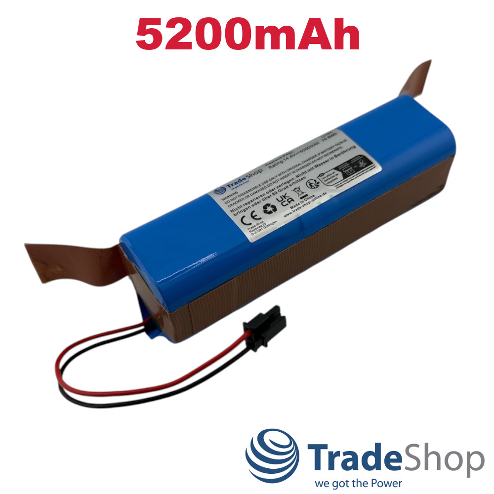 Li-Ion Akku 14,4V 5200mAh für Eufy RoboVac X8 Hybrid, T226X ersetzt PA61 PA89