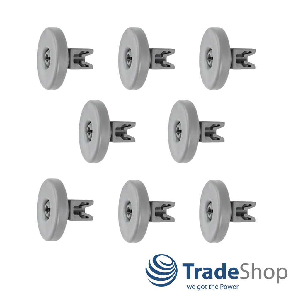 8er Set Korbrolle Unterkorb für viele Spülmaschinen / 40mm Durchmesser