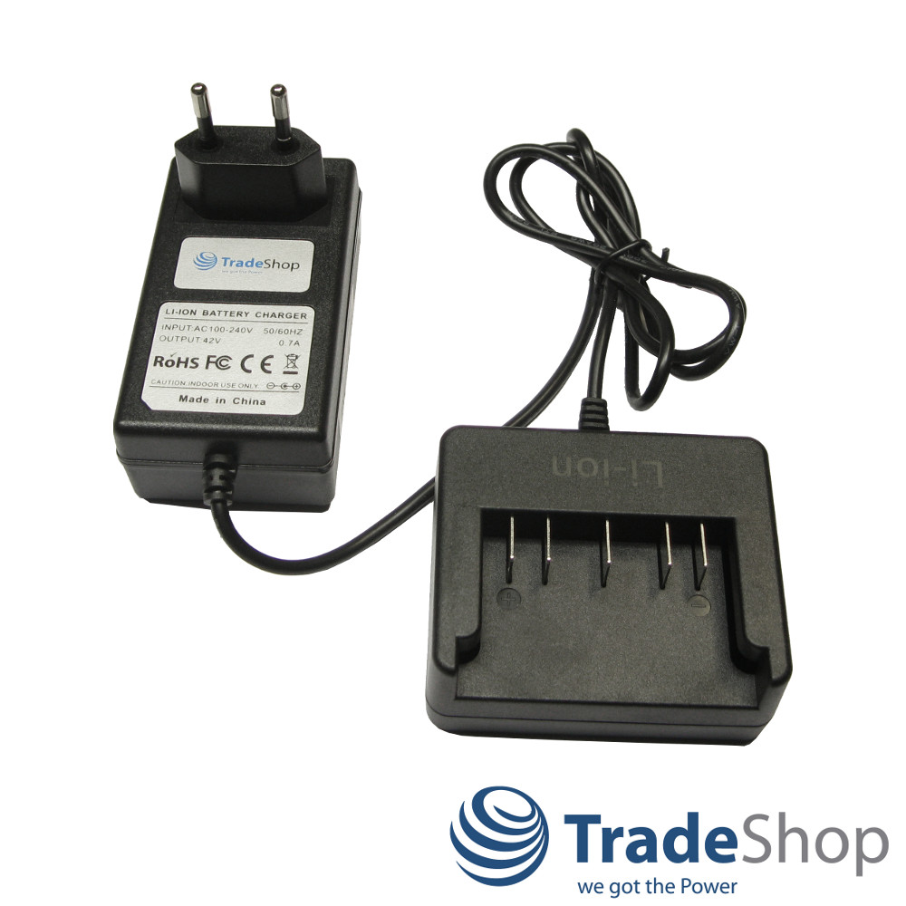 Ladegerät für Bosch 36V Li-Ion Akku BAT810 BAT838 2607336001 BC830 uvm 42V/0,7A