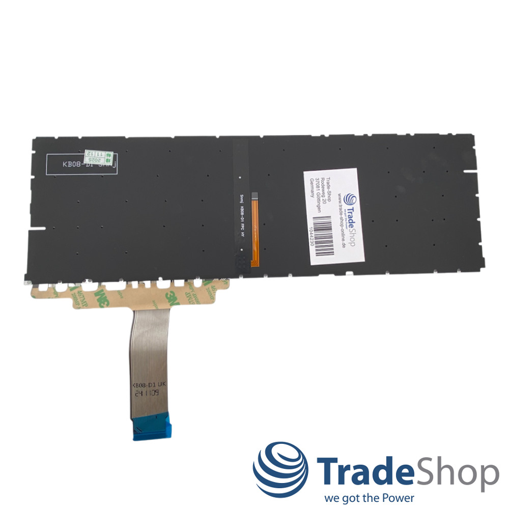 Tastatur QWERTZ Deutsch mit Hintergrundbeleuchtung für HP Probook 450 G8, 455 G8