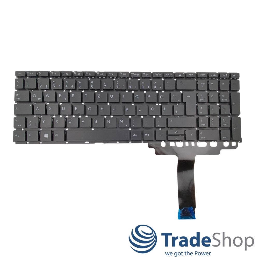 Tastatur QWERTZ Deutsch mit Hintergrundbeleuchtung für HP Probook 450 G8, 455 G8