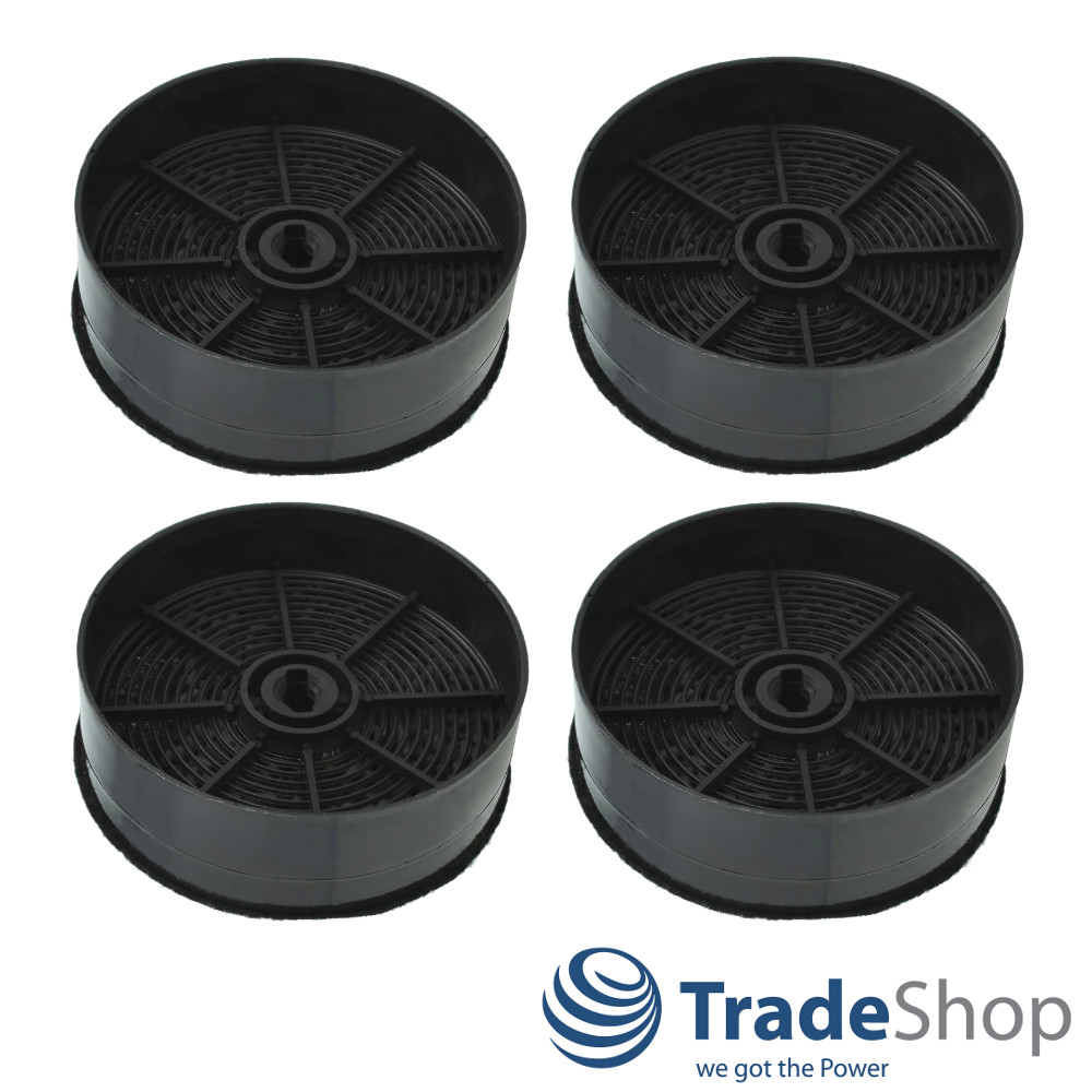 4x Aktivkohlefilter für Dunstabzugshauben ersetzt AEG/Electrolux ECFB03 33005513