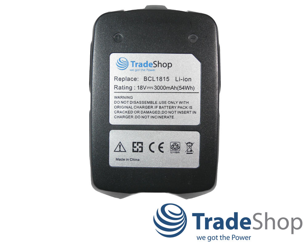 2x Akku Li-Ion 3000mAh 18V für Hitachi EB1830H EB1830HL EB18 EB1820 CJ 18D uvm