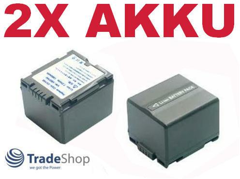 2x Akku für Panasonic CGR-DU06 CGA-DU07 DU12 CGA-DU14 CGA-DU21 VW-VBD140 VBD210