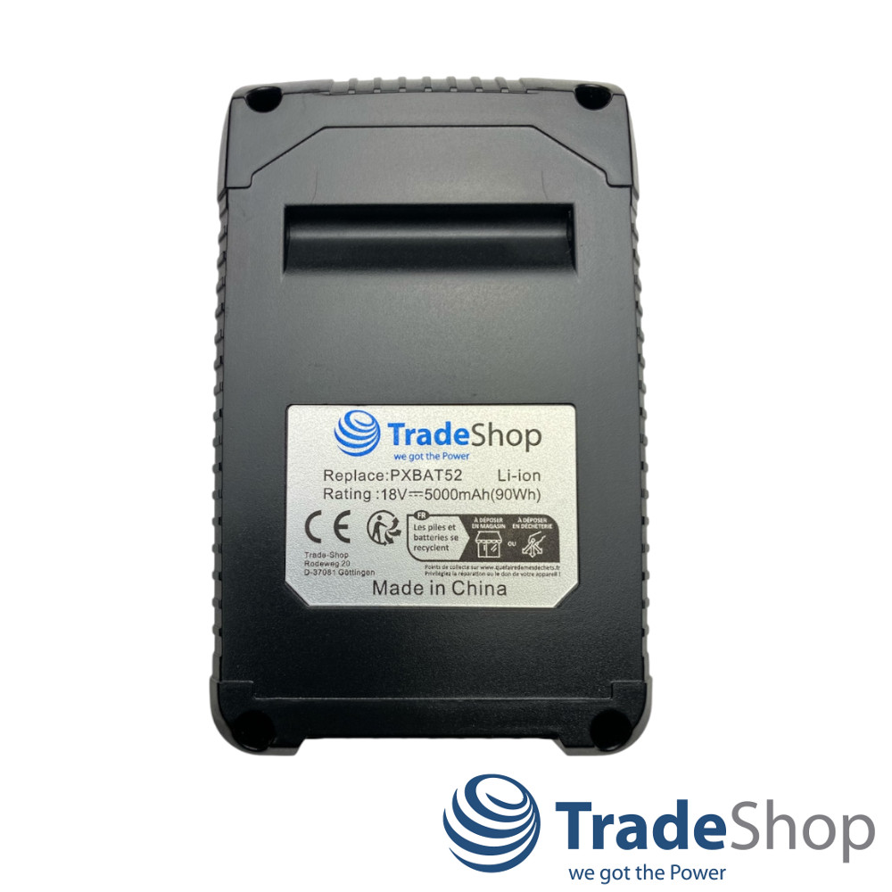 Li-Ion Ersatz-Akku 18V / 5000mAh für Einhell PXC Power X-Change System Geräte