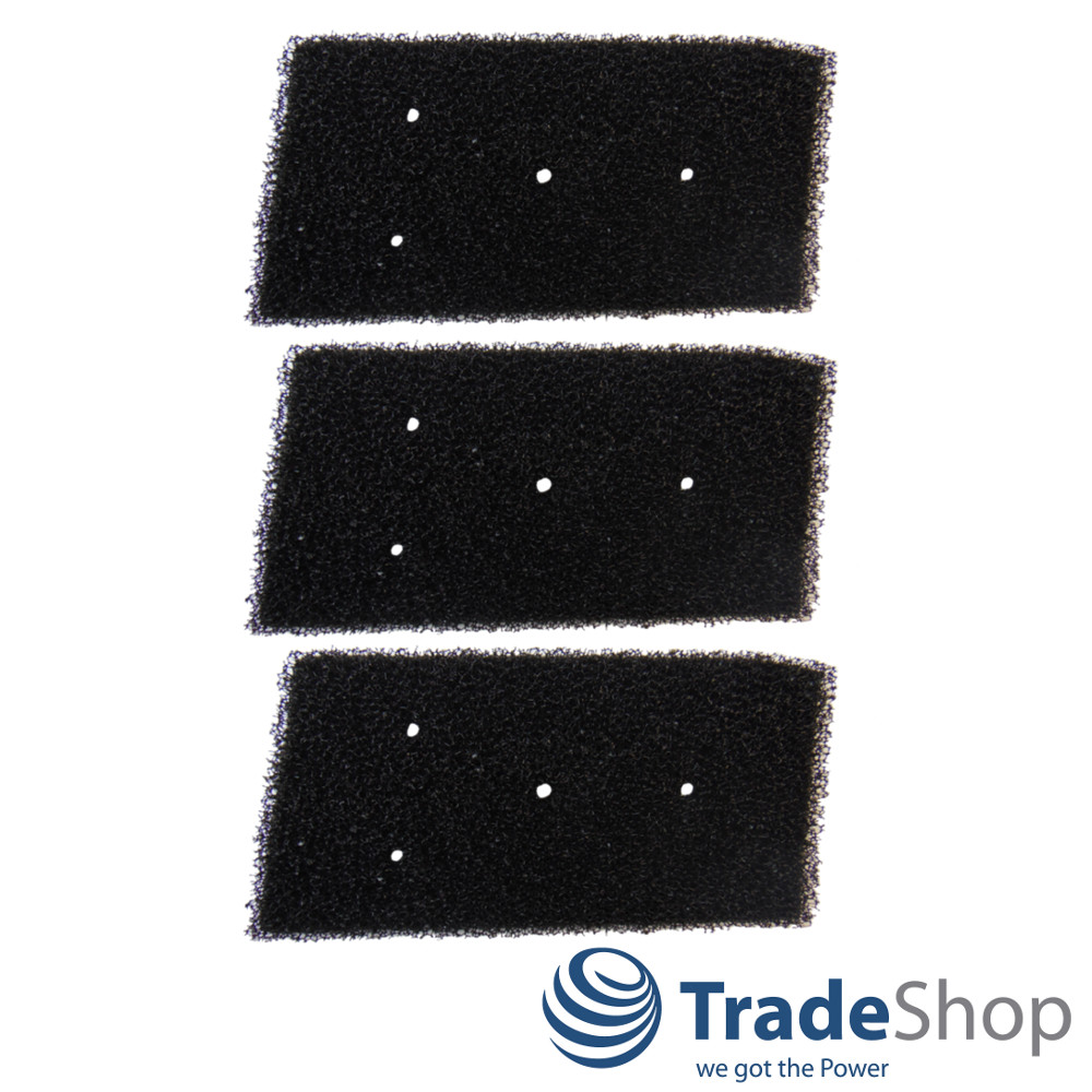 3x HX Filter Bauknecht Whirlpool Privileg 481010716911 Schwammfilter 4 Loch uvm