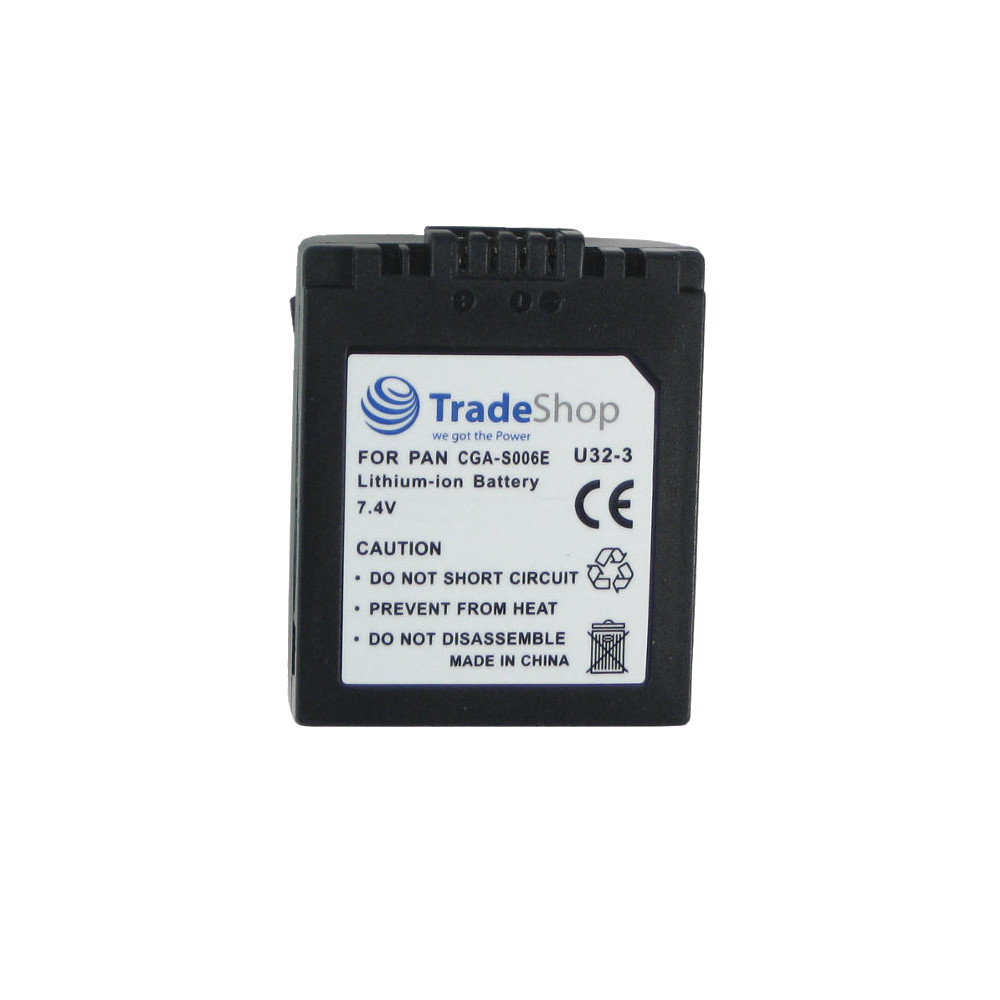Akku 1500mAh für Panasonic DMW-BMA7 CGA-S006 CGA-S006E S006E/1B Leica BP-DC5
