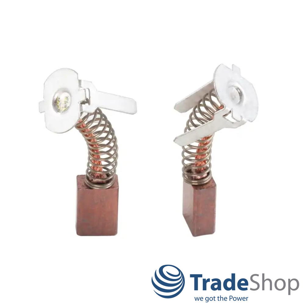 2x Motorkohlen Bronzekohlen 4,5x8x11mm für Bosch GSR 140-LI, 180-LI, 18V-21 uvm.