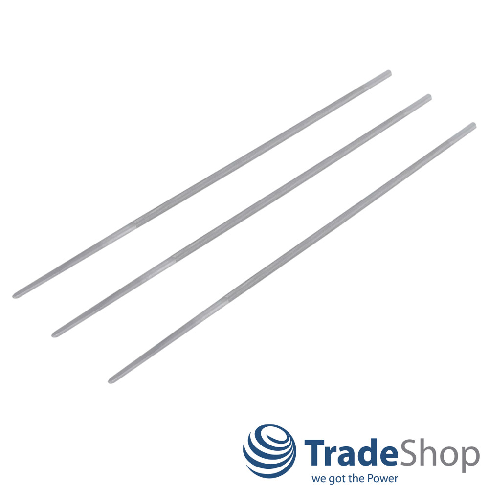 3x Rundfeile Kettenfeile 4mm für 1/4'' 3/8'' Kettensäge Motorsäge Sägekette
