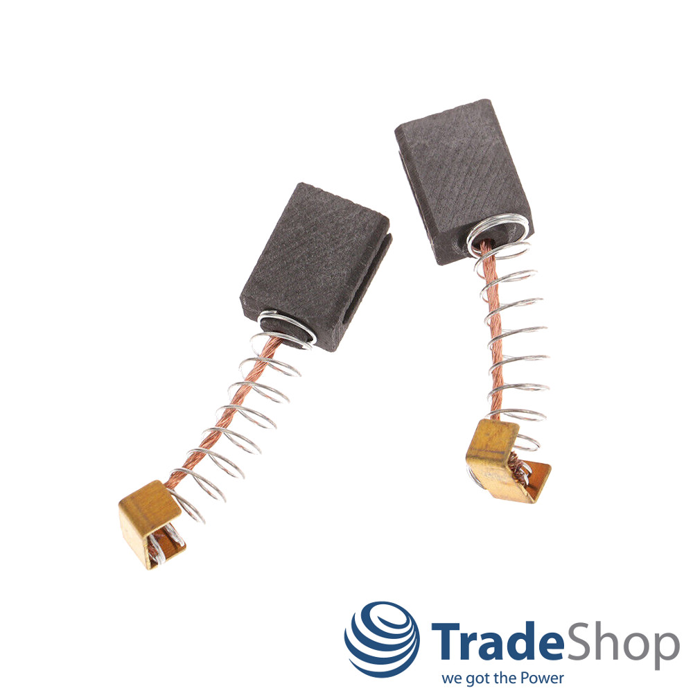 2x Motorkohlen Kohlebürsten 6x10x14mm für Parkside PBH 1500 A1, DURO DMS 710 E