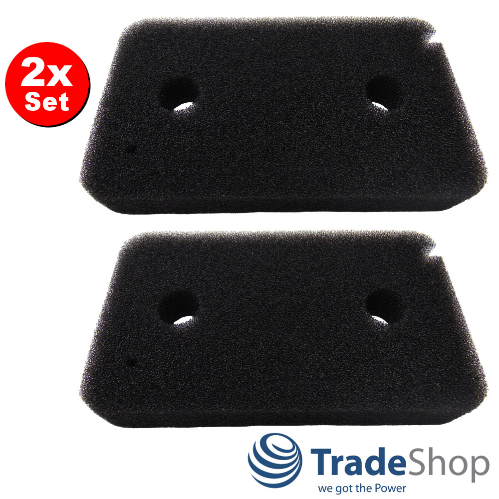 2x Schaumfilter Filtermatte Ersatz für Miele Eco DA6390W T7850WP T8168WP T8860WP