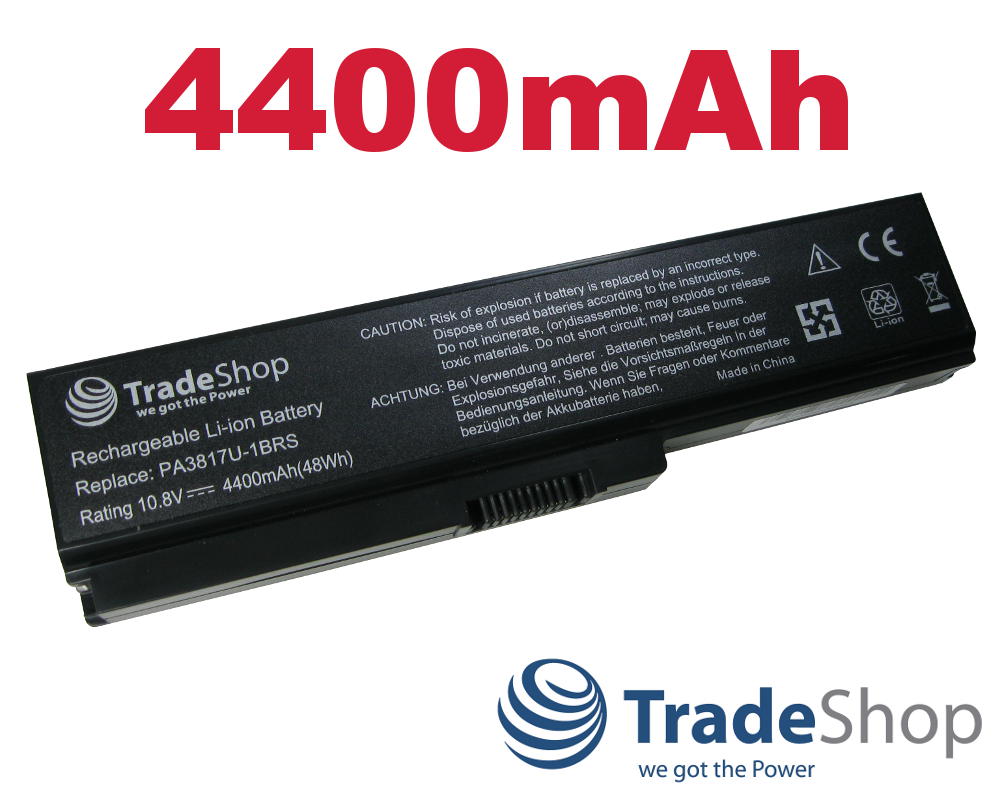 AKKU 4400mAh für Toshiba PA3817U PA3818U PA3635U PA3636U Satellite L670 Serie uvm