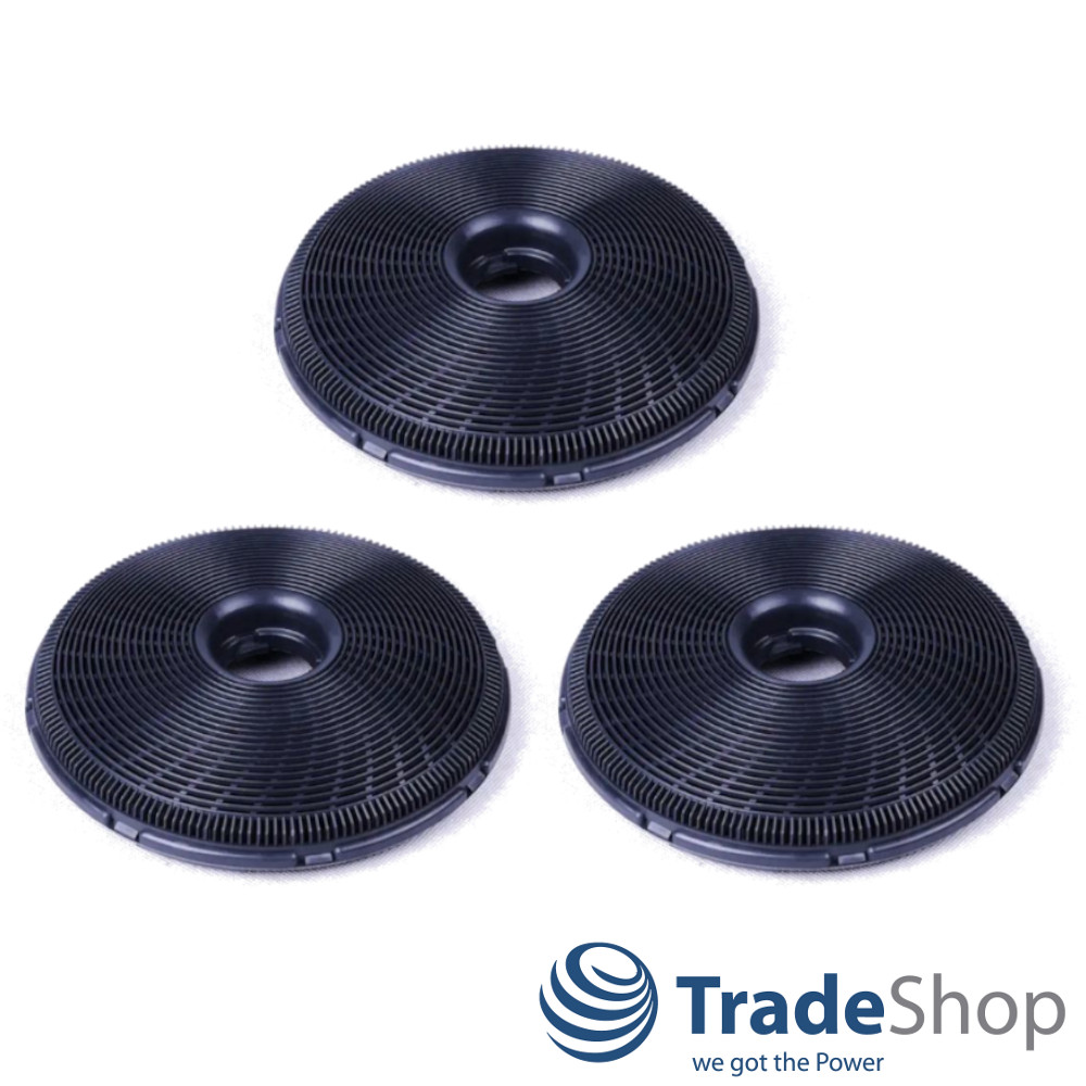 3x Aktivkohlefilter Ø190mm für Dunstabzugshauben ersetzt Electrolux 9029793701