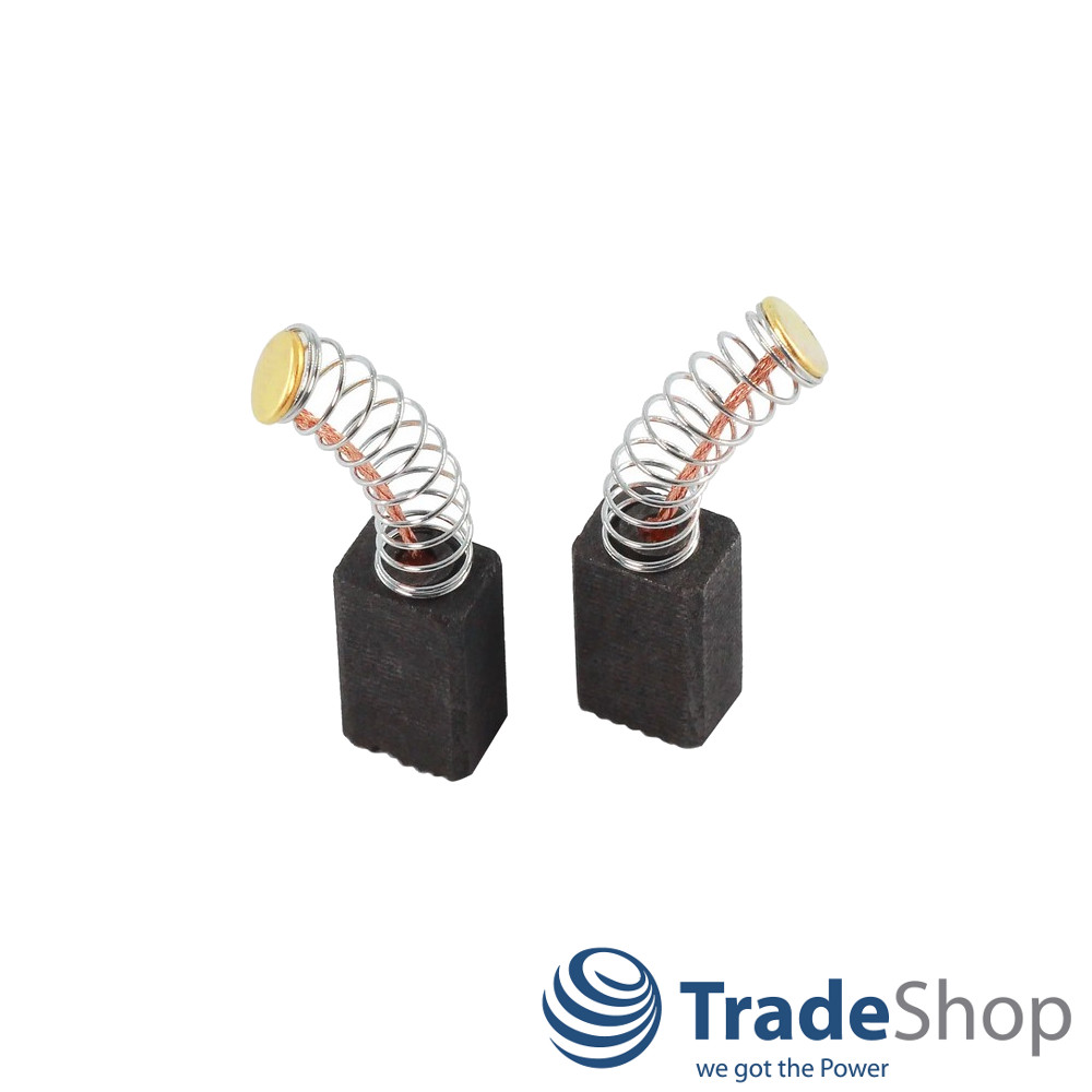 2x Motorkohlen Kohlebürsten 6 x 8 x 13/14mm für viele Poliermaschinen