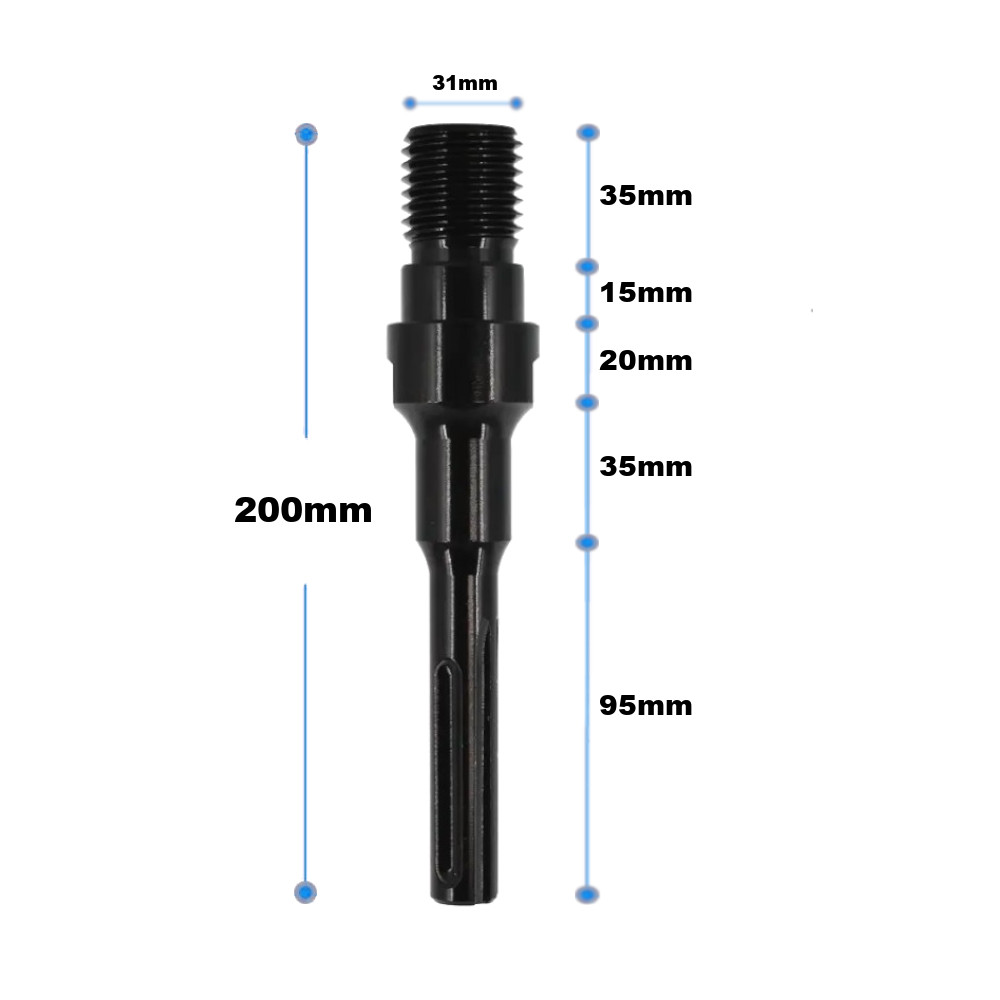 Bohrkronen Adapter SDS-Max auf 1 1/4" UNC für Diamantbohrkronen Kernbohrer